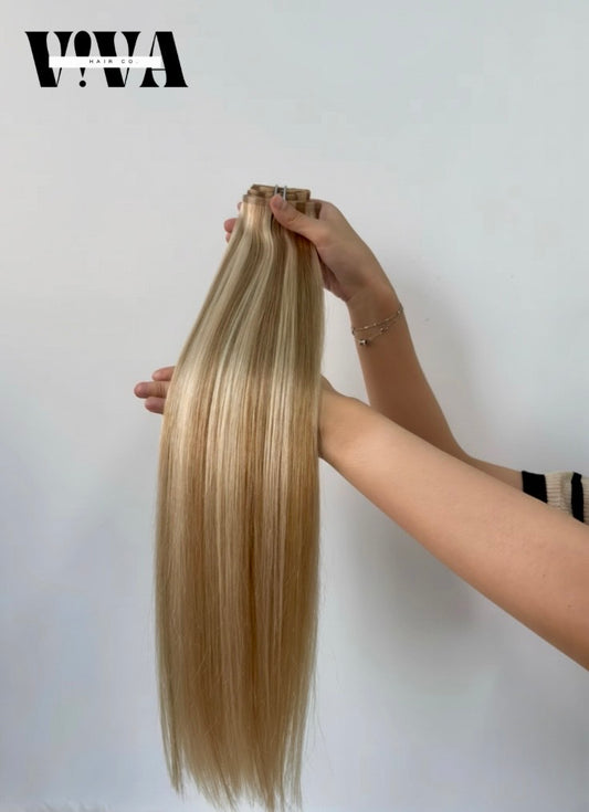 Blonde Balayage Clip-In Hair Extensions
